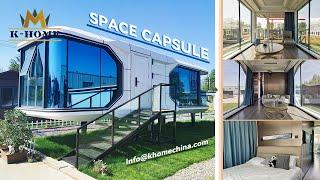 Space Capsule Tiny House 2024: Amazing off-grid prefab house#capsulehome