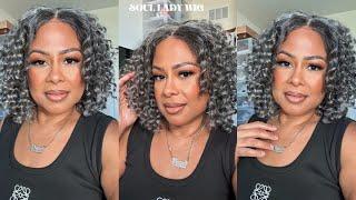 THE BEST WATER WAVE SALT & PEPPER WIG! | SOUL LADY WIGS