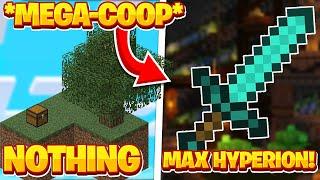 Mega Coop MINING from NOTHING to a *MAX* HYPERION!! -- Hypixel Skyblock
