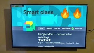 How to Install Google Meet in Mi TV for Online classes | Smart class |