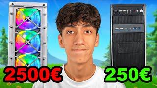 250€ vs 2500€ PC in Fortnite Arena