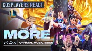 K/DA - MORE (ft. Madison Beer, (G)I-DLE, Lexie Liu, Jaira Burns, Seraphine) Cosplay Reaction eng sub