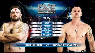 CAGE 63: Urholin vs Kossakowski  (Complete MMA Fight)