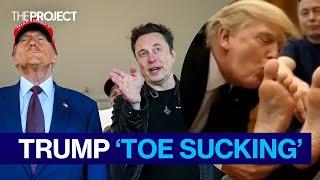 Trump Sucks Musk's Toes In Bizarre AI Video