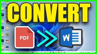 How to Convert PDF to Word document using Word without losing Formatting - PDF to word Offline 2023