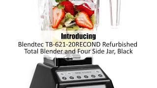 Blendtec TB 621 20RECOND Refurbished Total Blender and Four Side Jar, Black