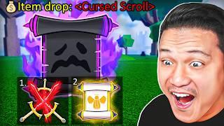 The UNOBTAINABLE Cursed Scroll Triple Dark Blade In Blox Fruits