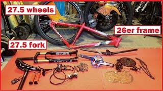 Project Bike Assembly (27.5 wheels and fork sa 26er frame) (english sub)