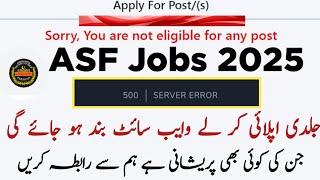 ASF Jobs online Apply | airport security force Jobs 2025 | online Registration ASF Jobs 2025