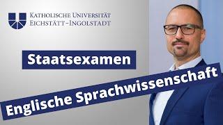 Englische Sprachwissenschaft: Staatsexamen BY A1 Phonetik