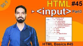 HTML input tag Part3 | number limit, range bar, hidden field, number pattern, field set login | #h45