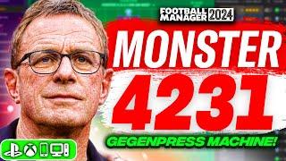 Rangnick's Monster 4231 FM24 Tactics! | EURO Winning! | 3+ Goals!