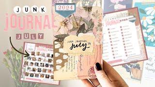 JUNK JOURNAL JULY 2024  Prompt list, creator collaboration & free printable!