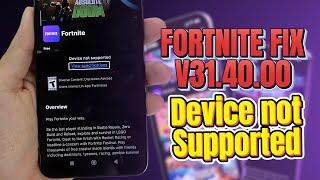 Download Fortnite APK Fix V31.40.00 for Device Not Supported in 2024