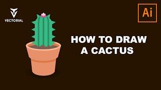 How to Draw a Cactus in Adobe Illustrator