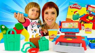 Плей До касса для Бьянки. Маша Капуки Кануки и набор Play Doh. Новое развивающее видео для детей