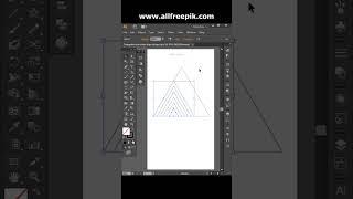 Triangle Shape Logo Design in Adobe Illustrator | #shorts Tutorial