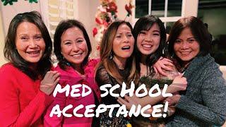 MEDICAL SCHOOL ACCEPTANCE! (family & friends’ reactions)