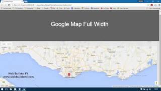 WYSIWYG Web Builder 11 & 12. Google Maps Full Width (responsive) (older version). (spanish)