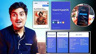 Redmi note 8/9/10/11/12/13, HyperOs Eligible, Miui 14 Big Issue, New Updates, New Features, 2 March
