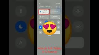 MIUI 12 Enable Data Usage in Control Center || how to on data usage in miui 12? #shorts