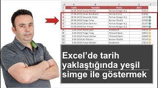 #Excel Yaklaşan ödeme günlerini yeşil simge ile göstermek- 582.video | Ömer BAĞCI