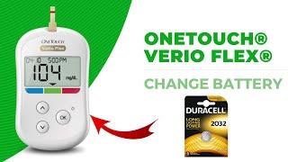 Change battery in OneTouch® Verio Flex Meter