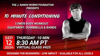 Virtual 10 Minute Conditioning - Lower body workout (09/12/2024) - 8:30 AM PT