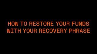 How to restore your Ledger accounts with your recovery phrase?