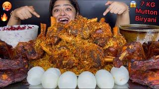 7 KG SPICY HYDERABADI MUTTON DUM BIRYANI, 2 SPICY WHOLE ROASTED CHICKEN, ONION RAITA, ASMR MUKBANG