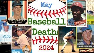 May 2024 Baseball Deaths