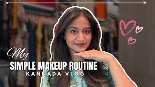 KANNADA VLOG: MY SIMPLE MAKEUP ROUTINE FOR DIWALI 2024 🪔 | WITH SUBTITLES | Pooja Reddy