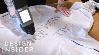 Portable Printer Directly Prints Designs On Clothes