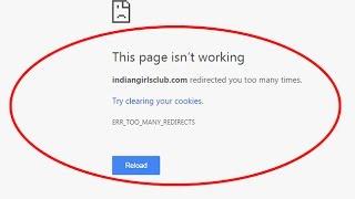 Fix ERR_TOO_MANY_REDIRECTS||This page isn’t working in google chrome
