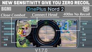 OnePlus Nord 2 BGMI Zero Recoil Sensitivity|OnePlus Nord 2 | PUBG Sensitivity