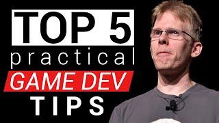 TOP 5 practical GAME DEV TIPS!