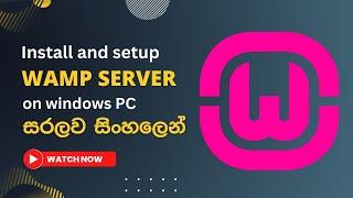 Setup Wampserver on Windows PC | Setup Local Web Server for PHP Development - Explained in Sinhala