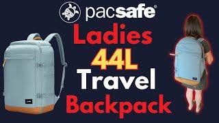 Best travel backpack:  PacSafe GO 44L Anti Theft Travel Backpack