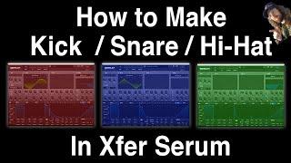 How to make a KICK, SNARE, & HI-HAT from Scratch!!!