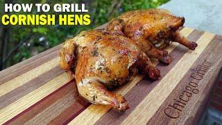 How To Grill CORNISH GAME HENS (like mini roast chickens!) | 10K SUBSCRIBER VIDEO!