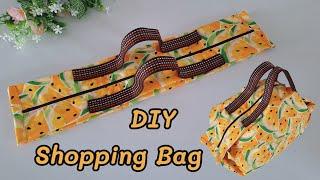 DIY Shopping bag. how to sew easy bag. big bag. basic bag. easy sewing project. sewing tutorial.