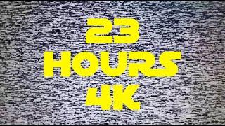 [23 Hours] - No Signal - TV Static Noise - White Noise - In 4k UHD 