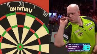 NINE DARTER! Michael van Gerwen v Luke Humphries - 2023 Players Championship Finals