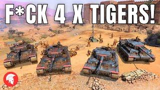 F*CK 4 x TIGERS ! - Company of Heroes 3 - US Forces Gameplay - 4vs4 Multiplayer - No Commentary