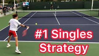 #1 Singles Strategy To Win More Matches (Pro Tennis Tactics You Can Copy)
