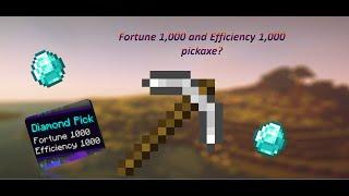 How to get fortune 1,000 and efficiency 1,000 | Command in the description | ProPickaxe