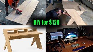 Recording Studio Desk Build - DIY Easy Instructions - Output Platform Editing Workstation