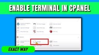 How to enable terminal in cpanel 2024