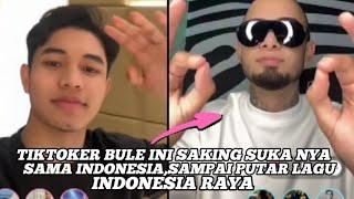 TIKTOKER BULE INI SAKING SUKANYA SAMA INDONESIA,SAMPAI PUTAR LAGU INDONESIA RAYA