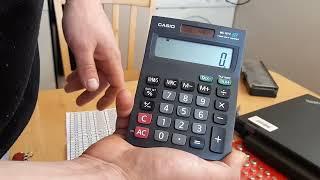 Battery replacement on casio solar   powered calculator.